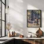 Les Becs de gaz circa 1885 1887 Louis Hayet 6 mockup