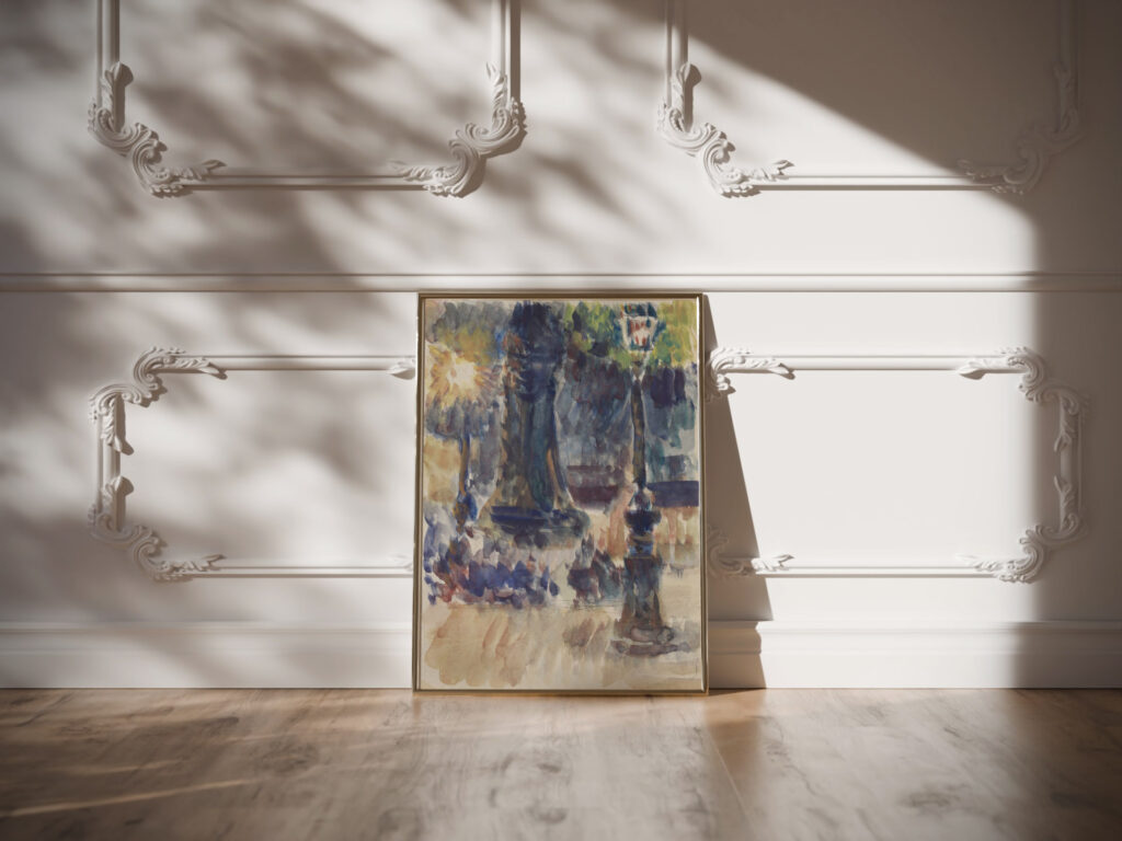 Les Becs de gaz circa 1885 1887 Louis Hayet video mockup