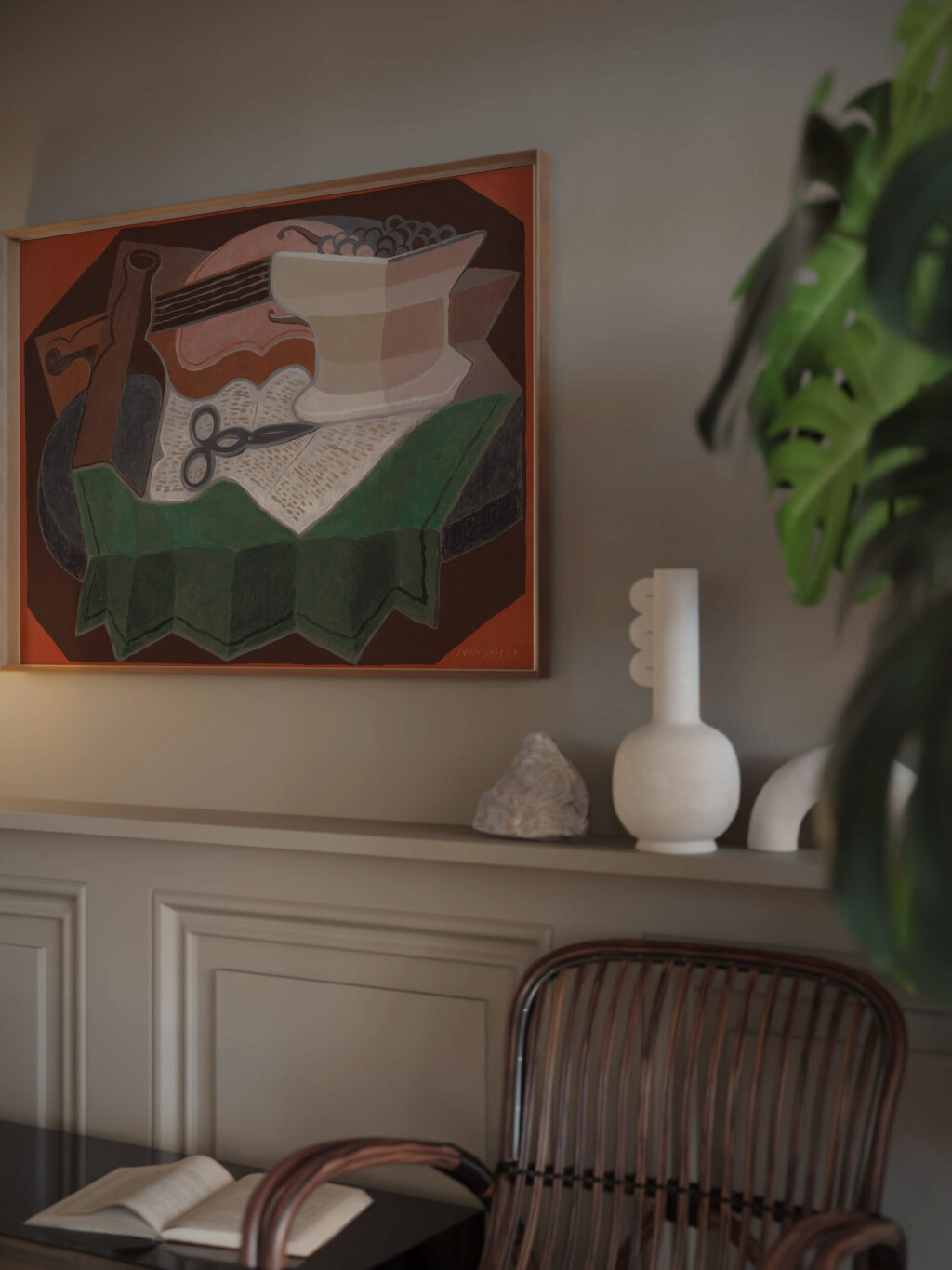 Les Ciseaux 1926 Juan Gris video mockup