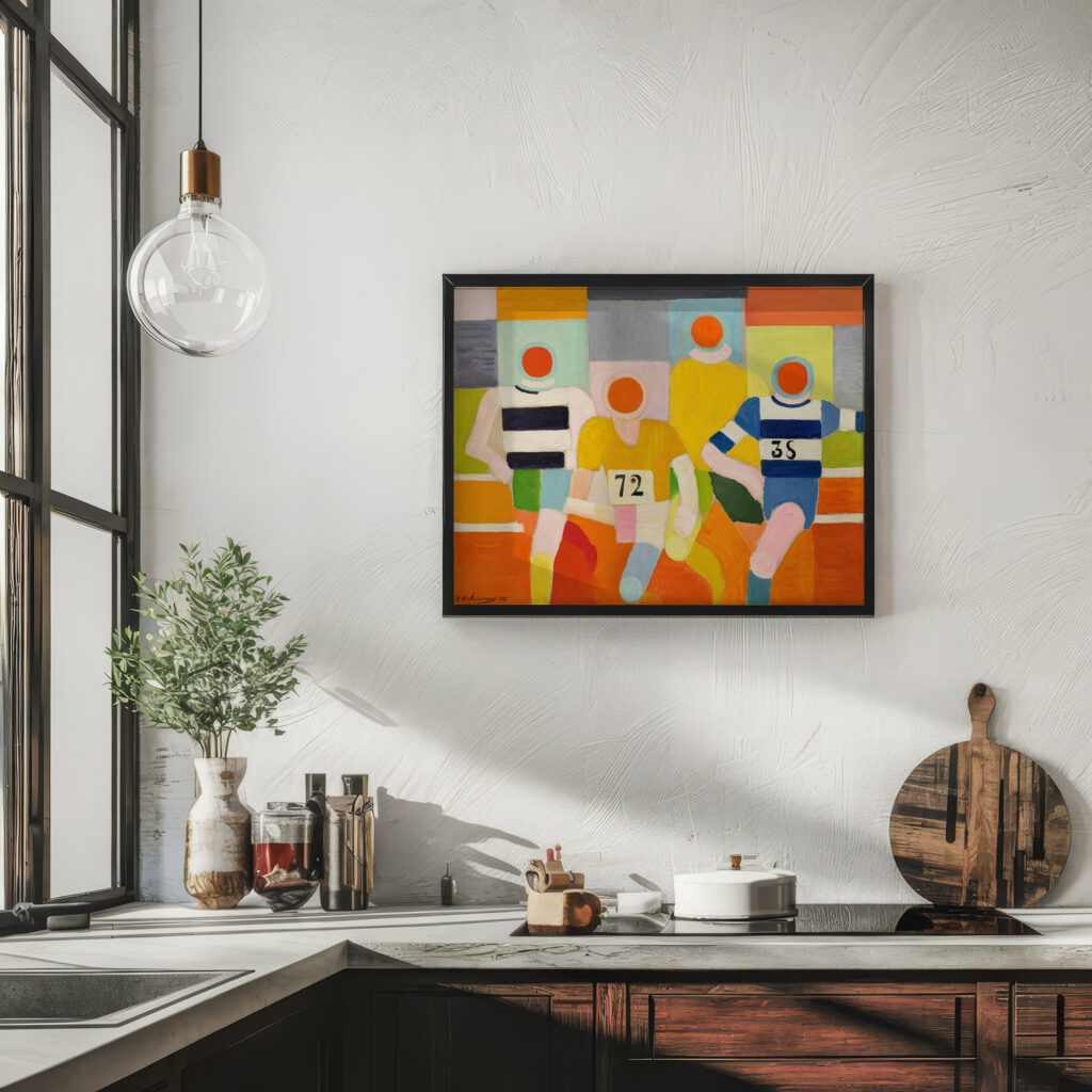 Les Coureurs 1930 Robert Delaunay 6 mockup