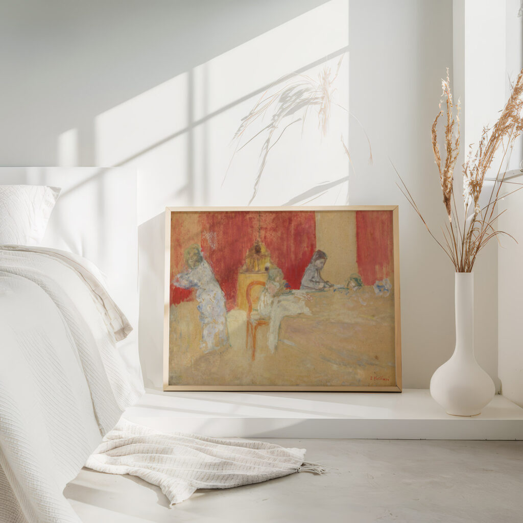 Les Enfants Roussel a table 1902 Edouard Vuillard 4 mockup