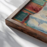 Les Huitres De Belon Henri Manguin close up dark wood mockup