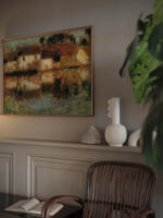 Les Maisons sur leau Berneval ou le Canal – clair de lune 1903 Henri Le Sidaner video mockup