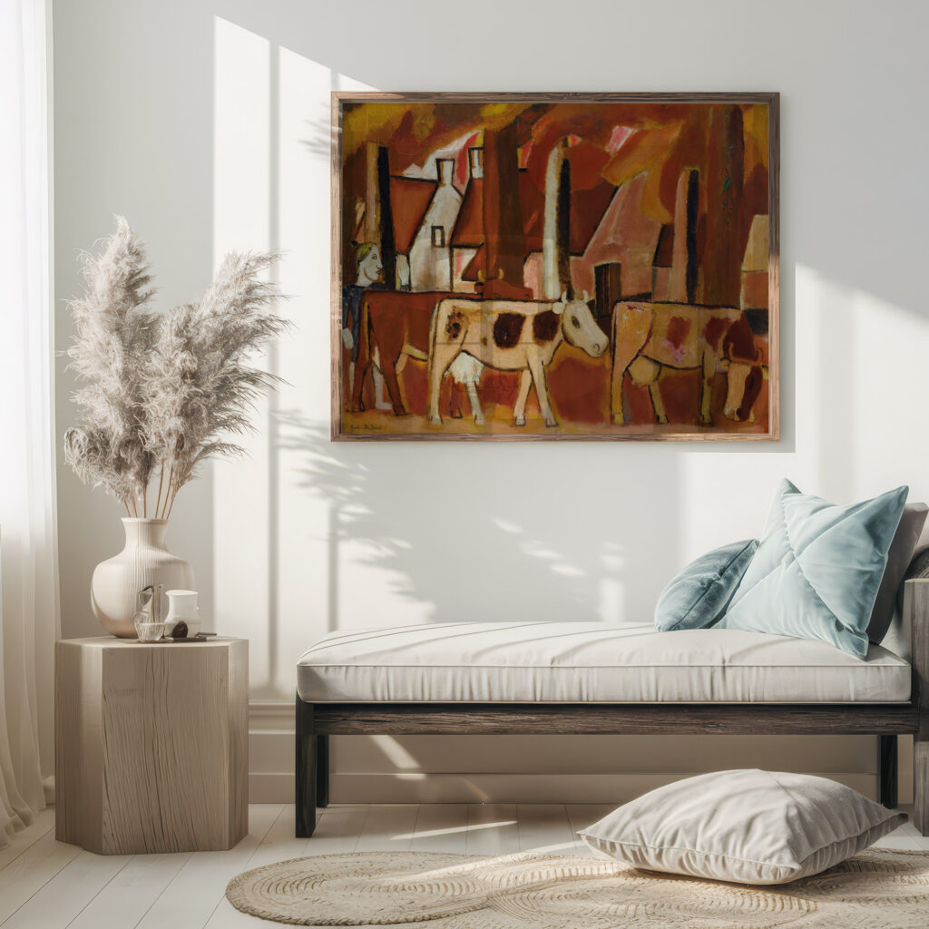 Les Vaches Dans Une Mene Vers Letable 1930 33 Gustave De Smet 5 mockup