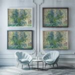 Les charrettes a Montsaunes Raoul Dufy framed posters mockup