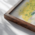 Les deux belles soeurs 1898 1899 Edouard Vuillard close up dark wood mockup