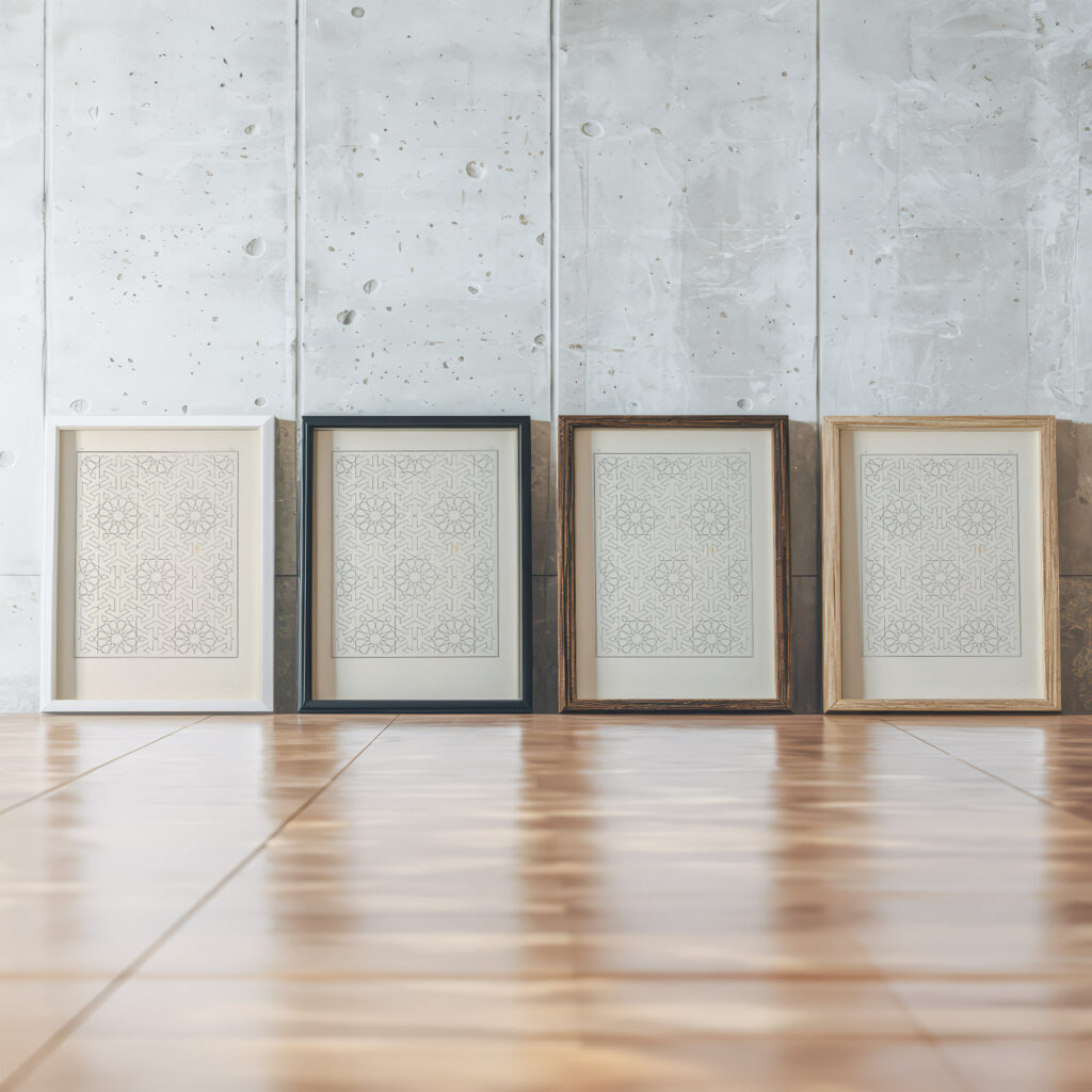 Les elements de lart arabe pl 099 1879 Jules Bourgoin framed posters mockup