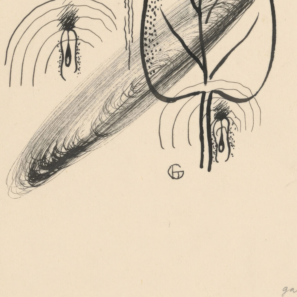 Letters from the series Poems in Drawings 1930 Mikulas Galanda 8 mockup