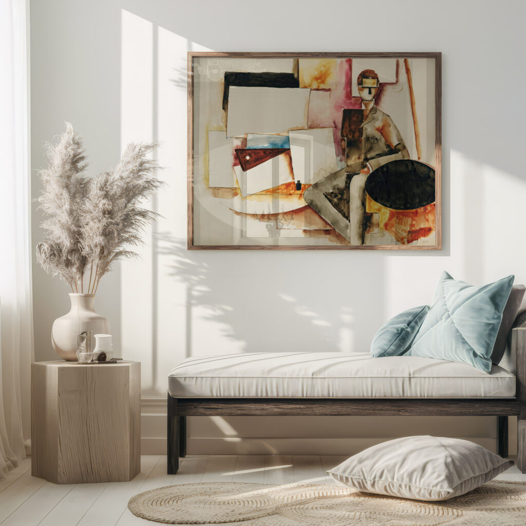 Letude Pour Lhomme Assis 1913 Roger de La Fresnaye 5 mockup