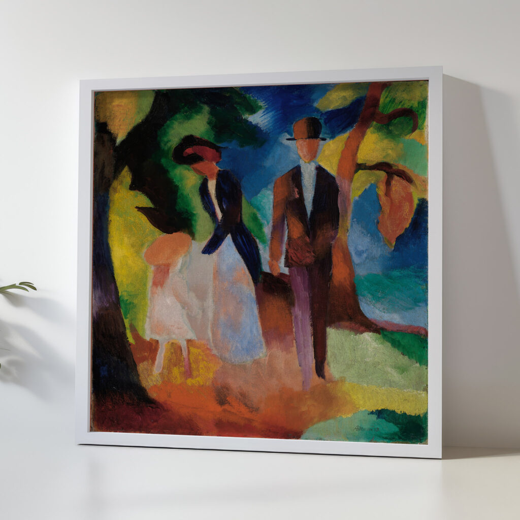 Leute am blauen See 1913 August Macke 5 mockup