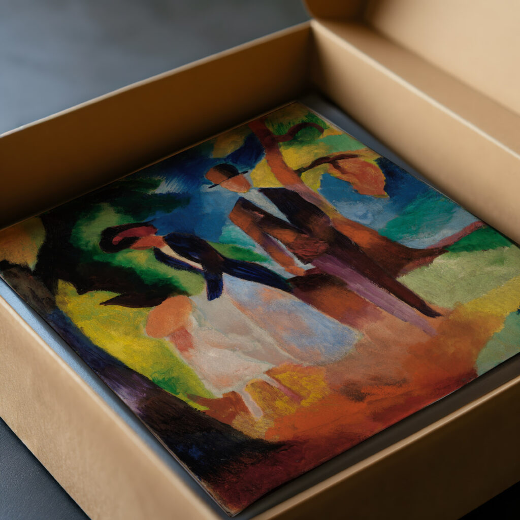 Leute am blauen See 1913 August Macke video mockup