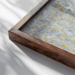 Lhospice Et Le Phare De Honfleur Georges Seurat close up dark wood mockup