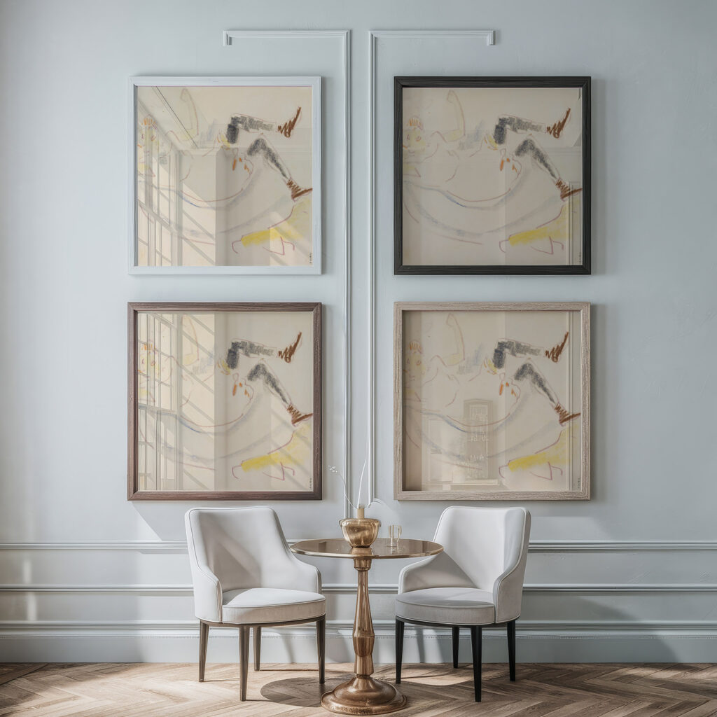 Liegendes Madchen 1909 Ernst Ludwig Kirchner framed posters mockup