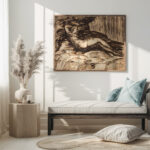 Liggende ged og tre far naer obelisk med buste af romersk kejser 1664 – 1665 Johann Heinrich Roos 5 mockup