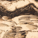 Liggende ged og tre far naer obelisk med buste af romersk kejser 1664 – 1665 Johann Heinrich Roos 8 mockup