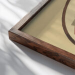 Light Circle 1922 Wassily Kandinsky close up dark wood mockup