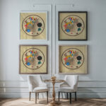 Light Circle 1922 Wassily Kandinsky framed posters mockup