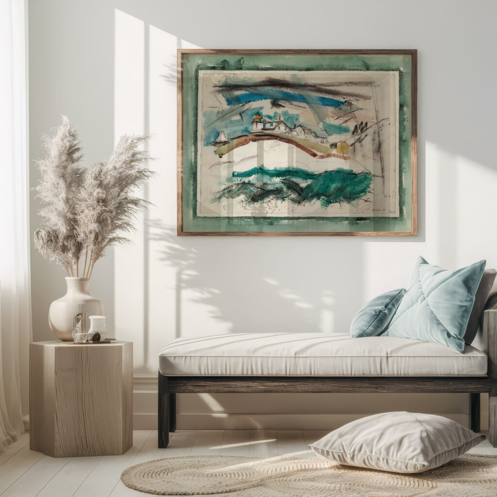 Lighthouse Stonington Maine 1921 John Marin 5 mockup