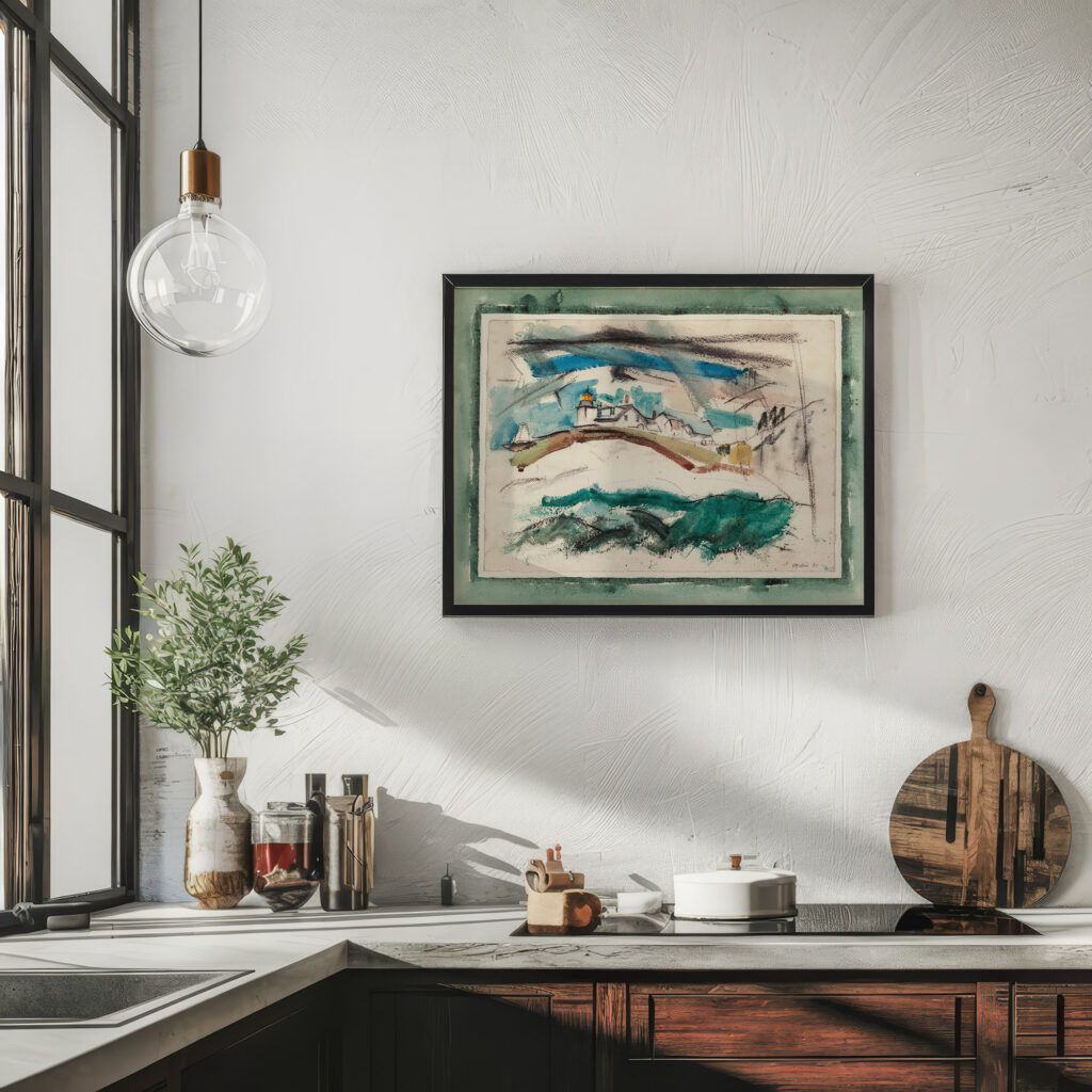 Lighthouse Stonington Maine 1921 John Marin 6 mockup