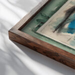 Lighthouse Stonington Maine 1921 John Marin close up dark wood mockup