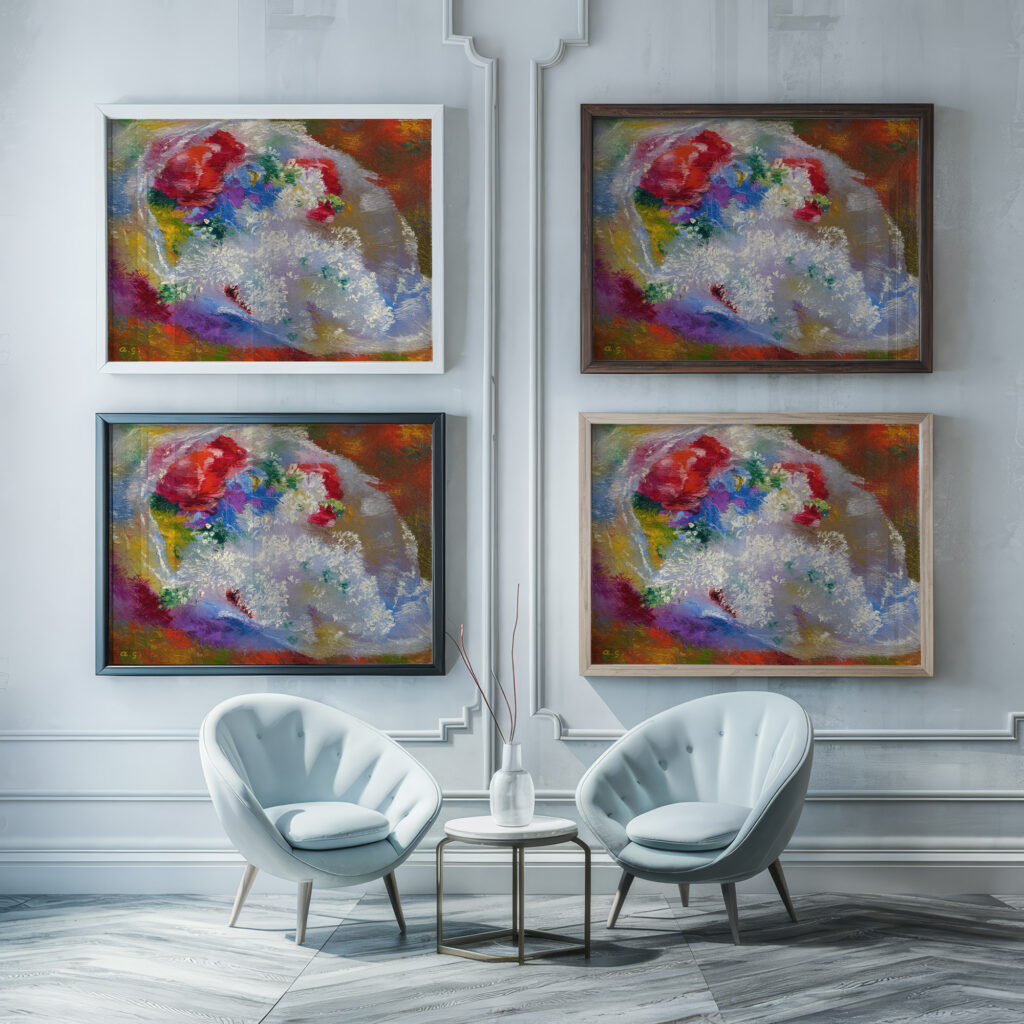 Lilac 1933 Augusto Giacometti framed posters mockup