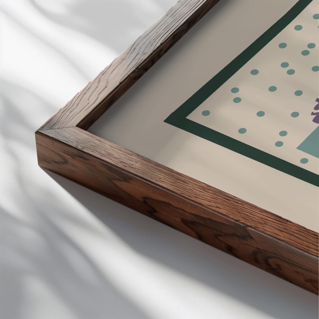 Lilacs close up dark wood mockup