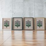 Lilies framed posters mockup