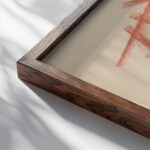 Linear Composition 1920 Alexander Rodchenko close up dark wood mockup