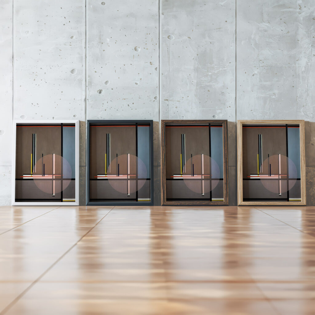 Lis 1922 Laszlo Moholy Nagy framed posters mockup