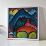 Lithograph Blue The Boat 1922 Wassily Kandinsky 5 mockup