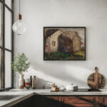 Little girl in front of a house 1931 Tadeusz Makowski 6 mockup