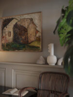 Little girl in front of a house 1931 Tadeusz Makowski video mockup