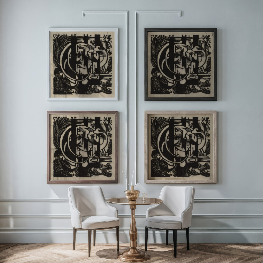 Lizards 1912 Franz Marc 1 framed posters mockup