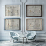 Lodki 1929 Tadeusz Makowski framed posters mockup