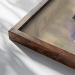 Lonely Blue House 1930 Zolo Palugyay close up dark wood mockup