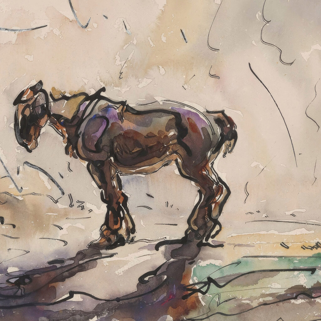 Lonely Horse 1926 Alfred Ost 8 mockup