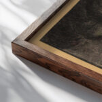 Lots Weib around 1924 Karl Wiener close up dark wood mockup