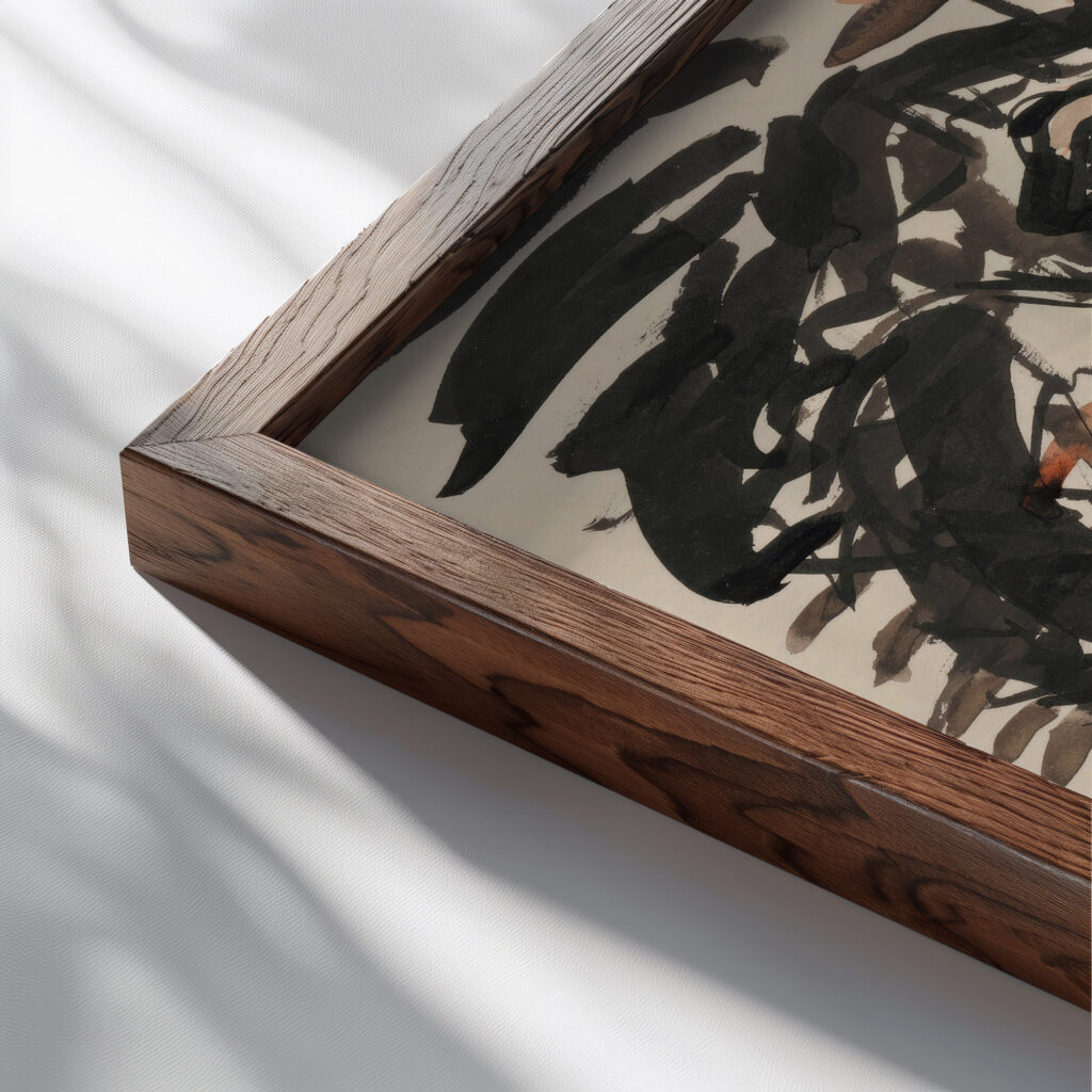 Lovec 1930–1945 Arnold Peter Weisz Kubincan close up dark wood mockup