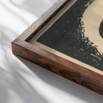 Lovers 1924 Mikulas Galanda close up dark wood mockup