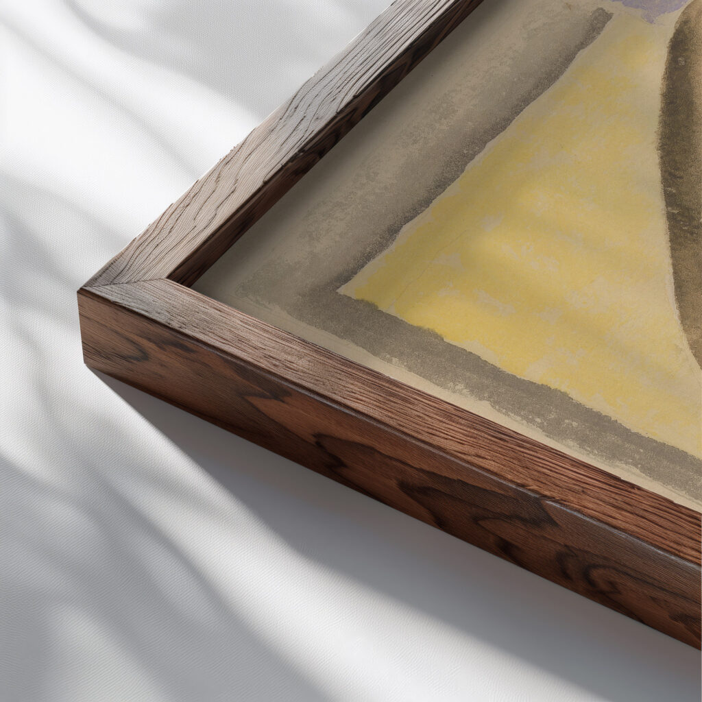 Lovers 1930–1931 Mikulas Galanda close up dark wood mockup