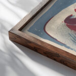 Lovers 1937 Mikulas Galanda close up dark wood mockup
