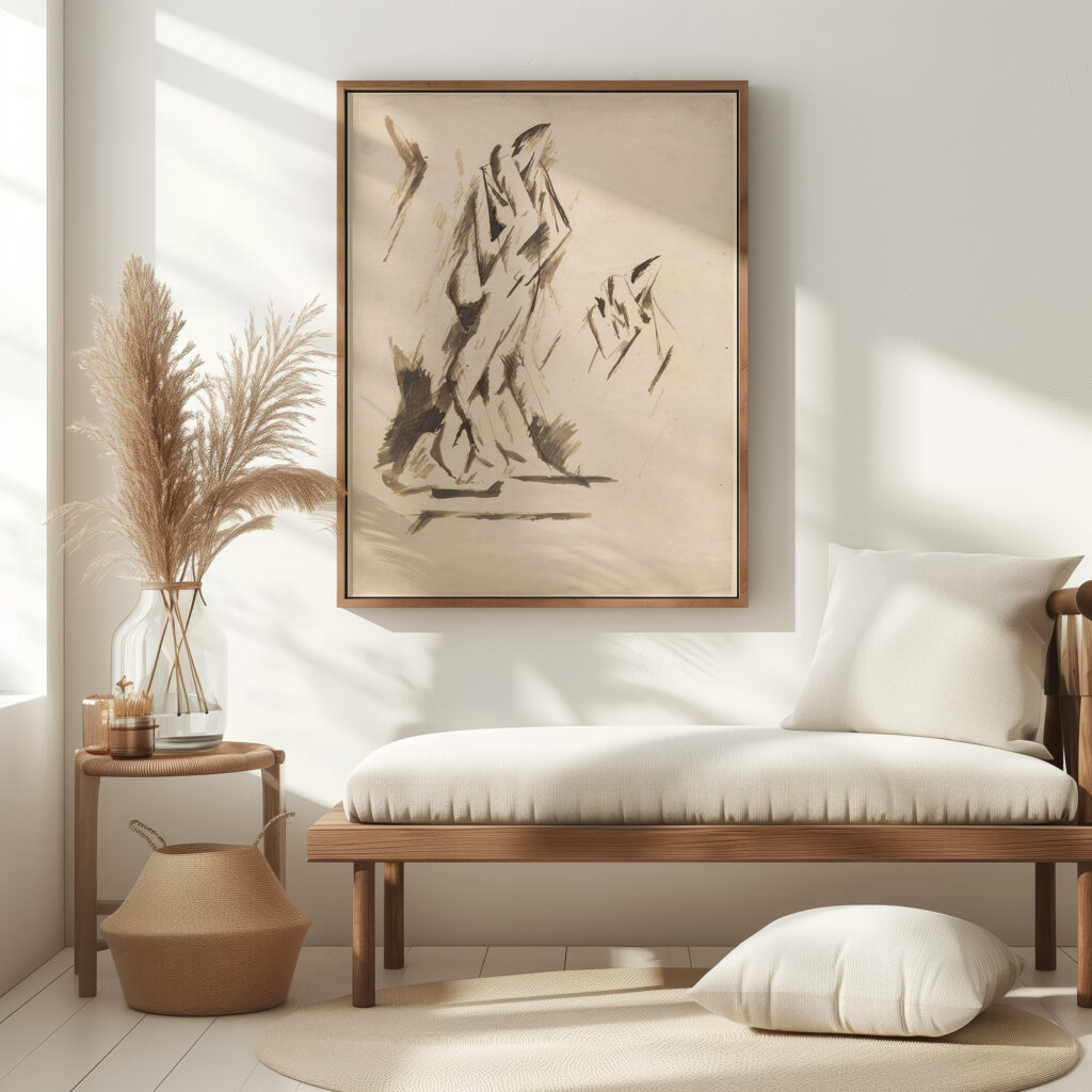 Lovers Embracing c. 1911 Oto Gutfreund 5 mockup