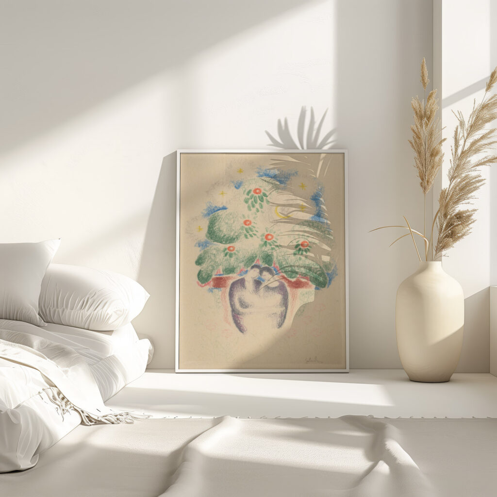 Lovers on a bench 1926 Mikulas Galanda 4 mockup