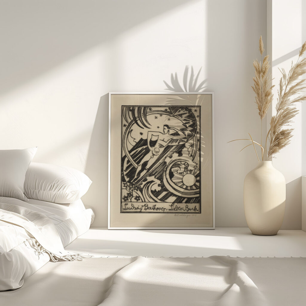 Ludwig van Beethoven Lieder Buch 1917 August Babberger 4 mockup