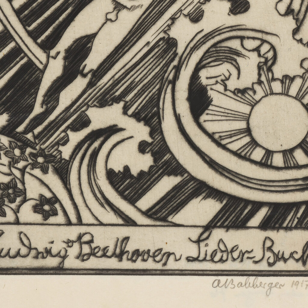 Ludwig van Beethoven Lieder Buch 1917 August Babberger 8 mockup