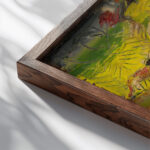 Lumberjack 1940–1944 Arnold Peter Weisz Kubincan close up dark wood mockup