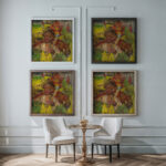 Lumberjack 1940–1944 Arnold Peter Weisz Kubincan framed posters mockup