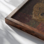 Luncheon Annette and Her Grandmother 1899 Edouard Vuillard close up dark wood mockup