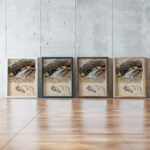 Luonnoksia varikuvaan Nuorukainen ja impi lavistettyina Akseli Gallen Kallela framed posters mockup