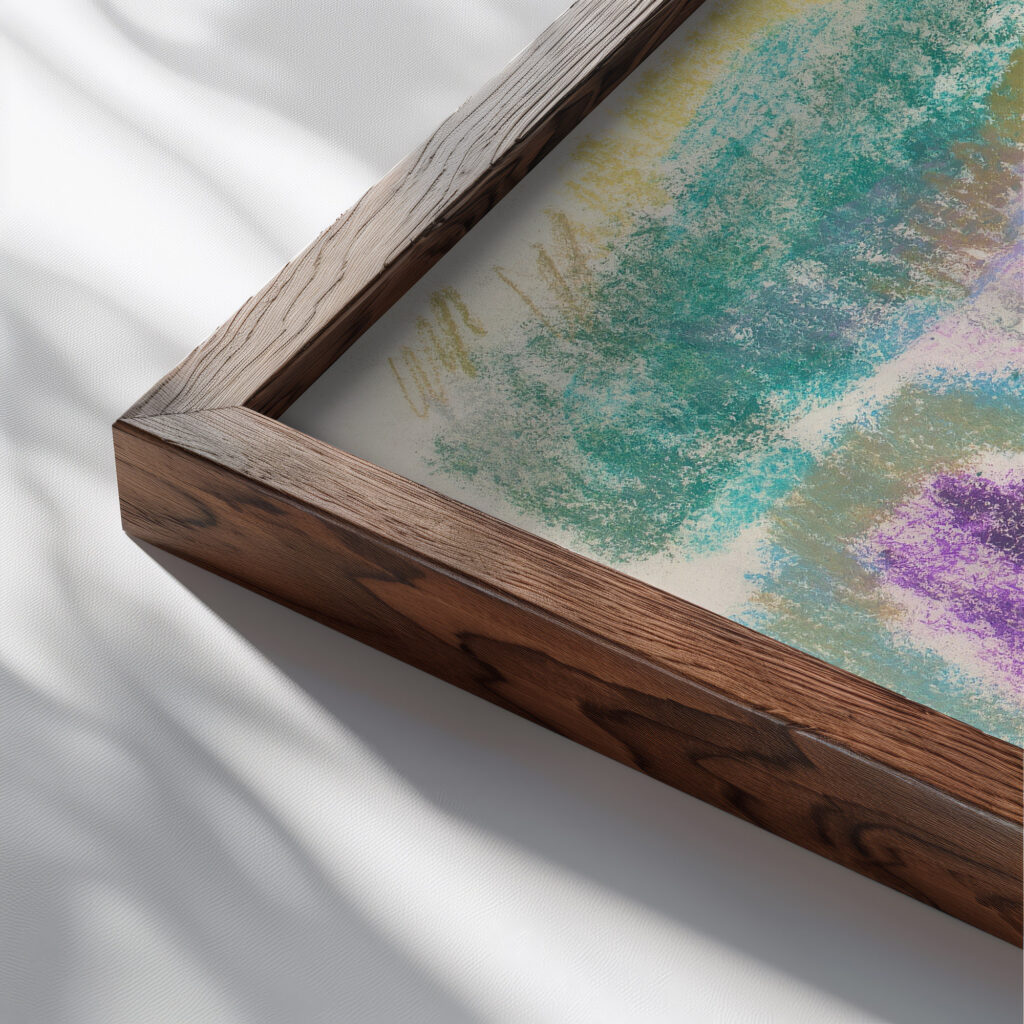 Luonnos 1912 Magnus Enckell 1 close up dark wood mockup